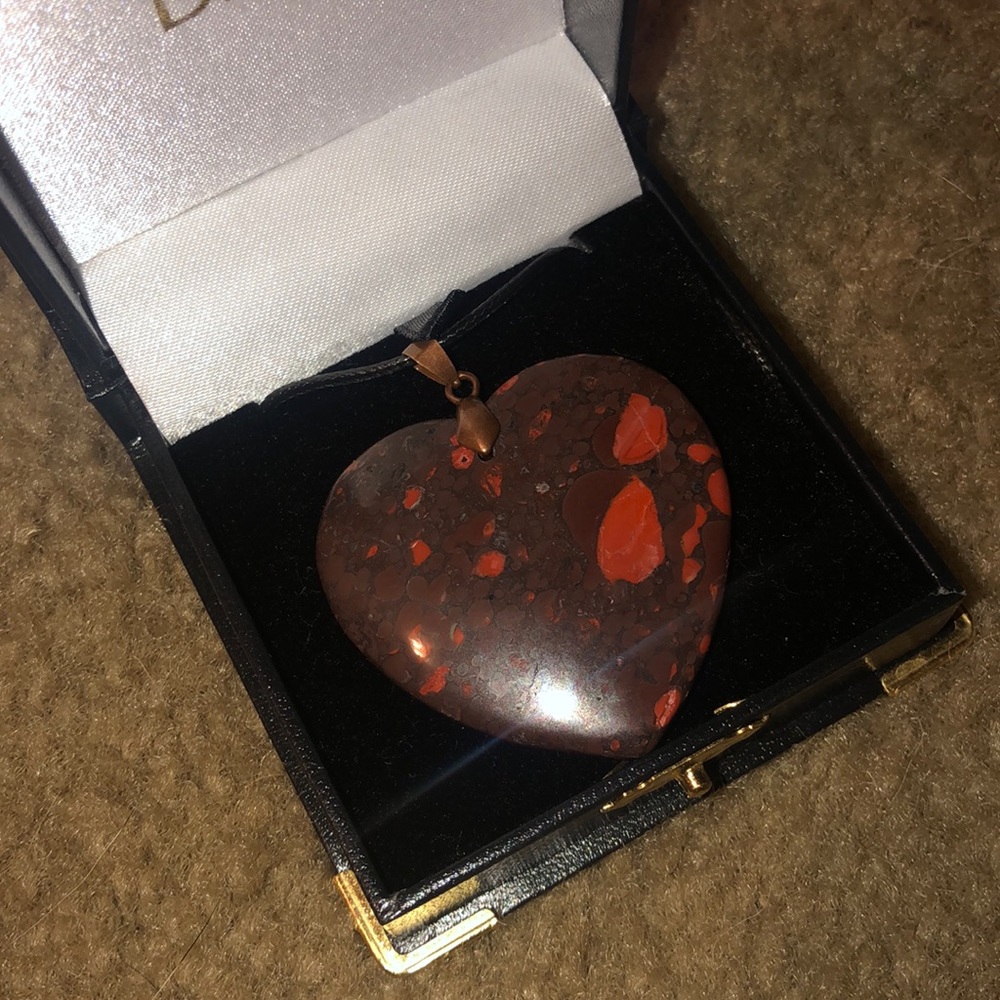 Precious Stone Heart Pendant